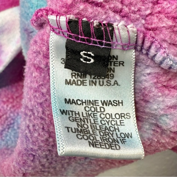 Aviator Nation Tie Dye Cropped Women’s Sweatshirt Hoodie Sz S - Picture 8 of 14